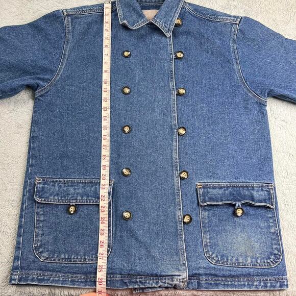 A.M.I Alexandre Mattiussi Vintage denim Chore jacket Field women’s size Medium - Picture 6 of 7
